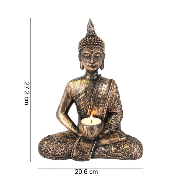 Sitting Thai Buddha Tealight Holder, image 3 of 3