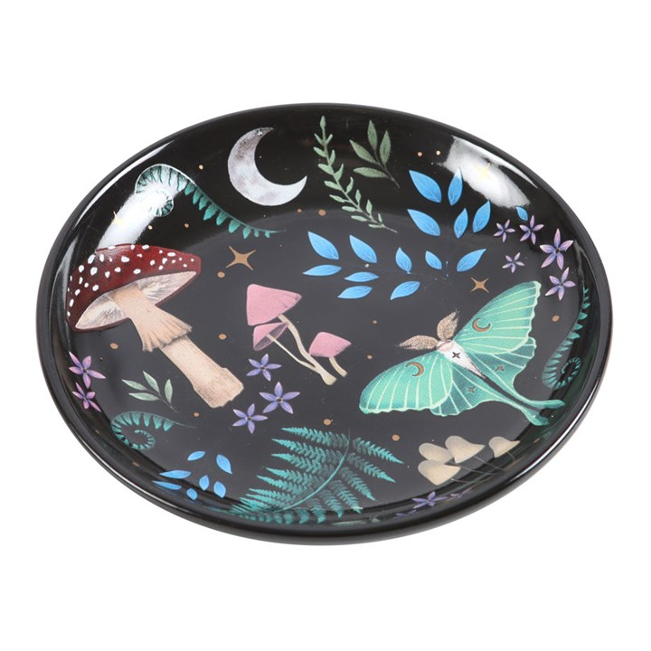 Round Dark Forest Print Trinket Dish, image 3 of 3