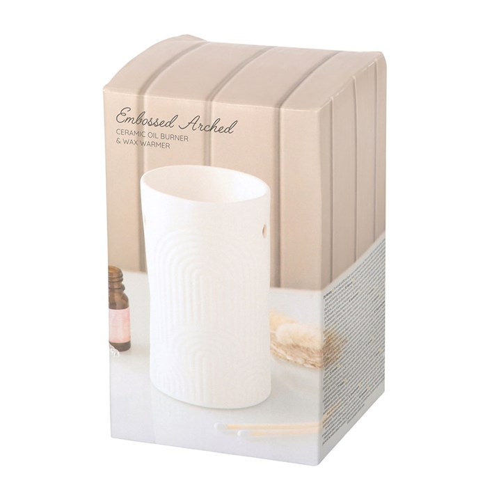 Embossed Arch Oil Burner and Wax Warmer, image 6 of 6