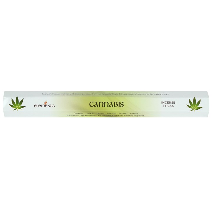 Set of 6 Packets of Elements Cannabis Incense Sticks, image 2 of 2