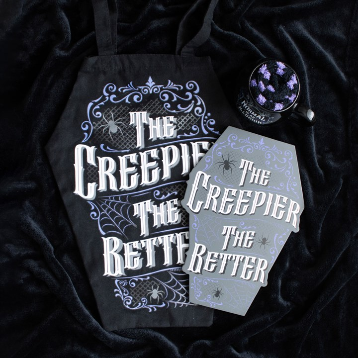The Creepier the Better Coffin Shaped Tote Bag, image 5 of 5