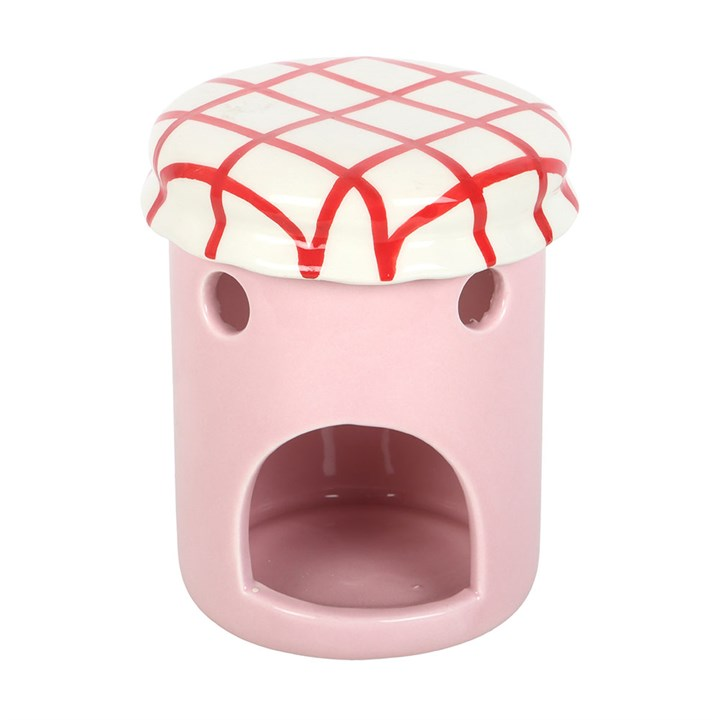Strawberry Jelly Jar Oil Burner and Wax Warmer, image 7 of 7