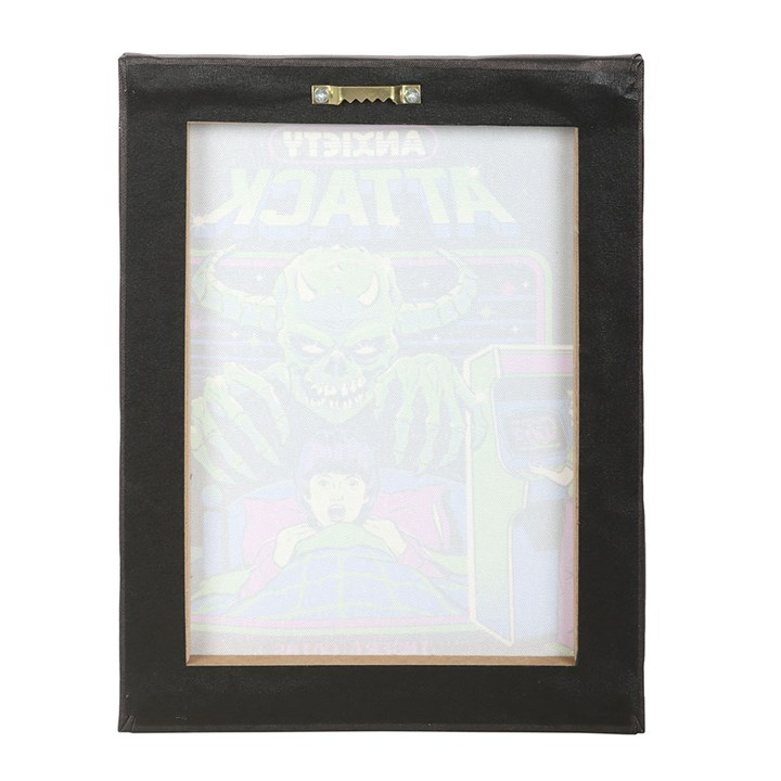 19x25cm Anxiety Attack Canvas Plaque by Steven Rhodes, image 4 of 4