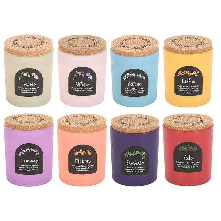Set of 8 Wheel of the Year Candles, image 2 of 2