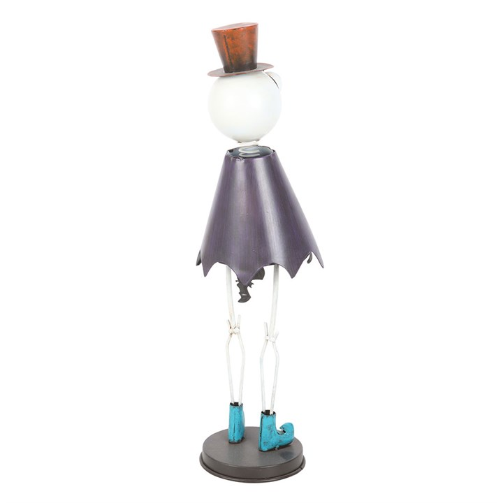 Metal Skeleton Ornament with Top Hat, image 4 of 4