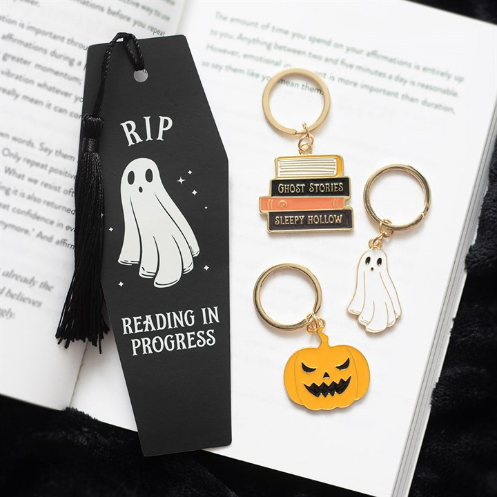 The Haunted Library Book Stack Keyring, image 5 of 5