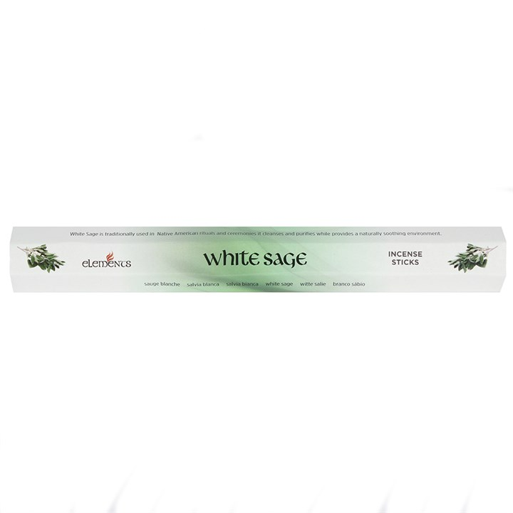 Set of 6 Packets of Elements White Sage Incense Sticks, image 2 of 2