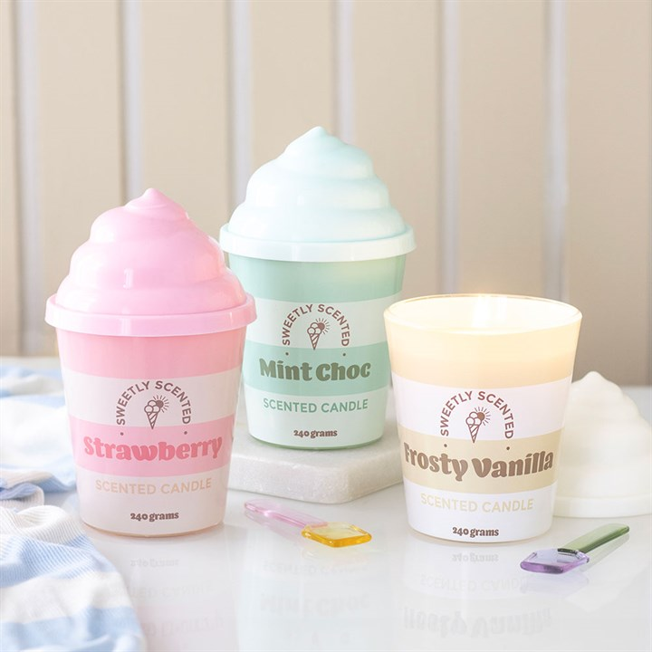 Mint Choc Ice Cream Scented Candle, image 5 of 5