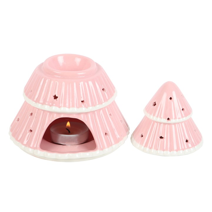 Pink Christmas Tree Oil Burner, image 6 of 6