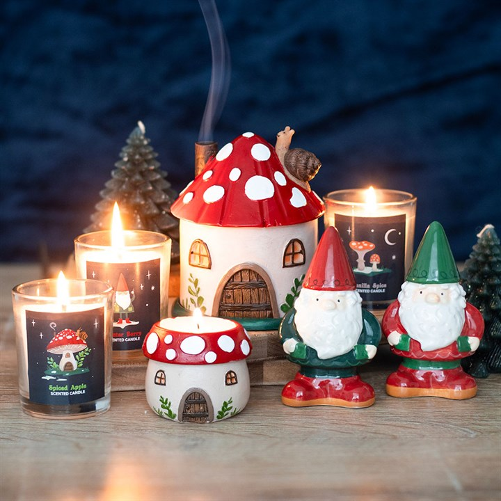 Mushroom House Resin Tealight Holder, image 6 of 6