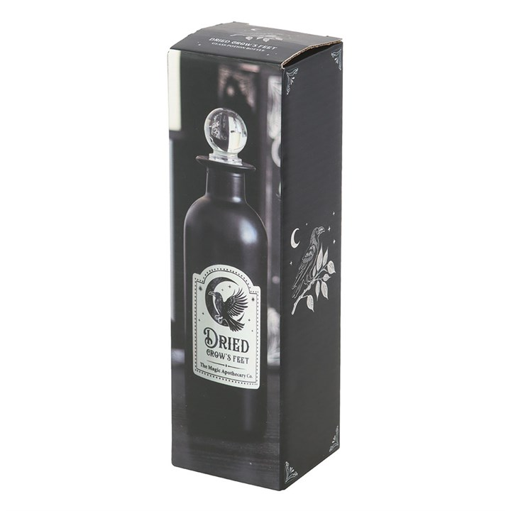 Dried Crow's Feet Decorative Glass Potion Bottle, image 5 of 5