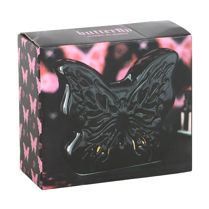 Black Cut-Out Butterfly Oil Burner, image 5 of 5