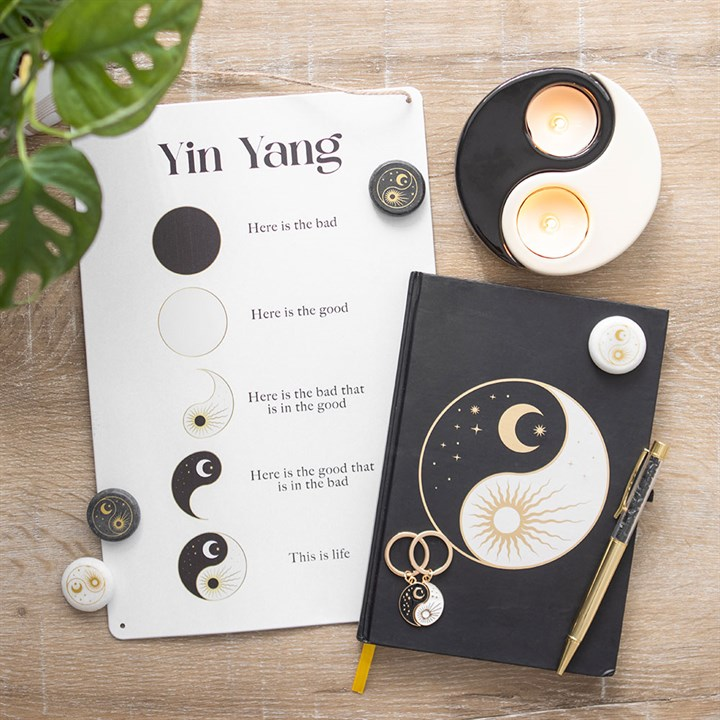 30cm Yin Yang Hanging Metal Sign, image 5 of 5