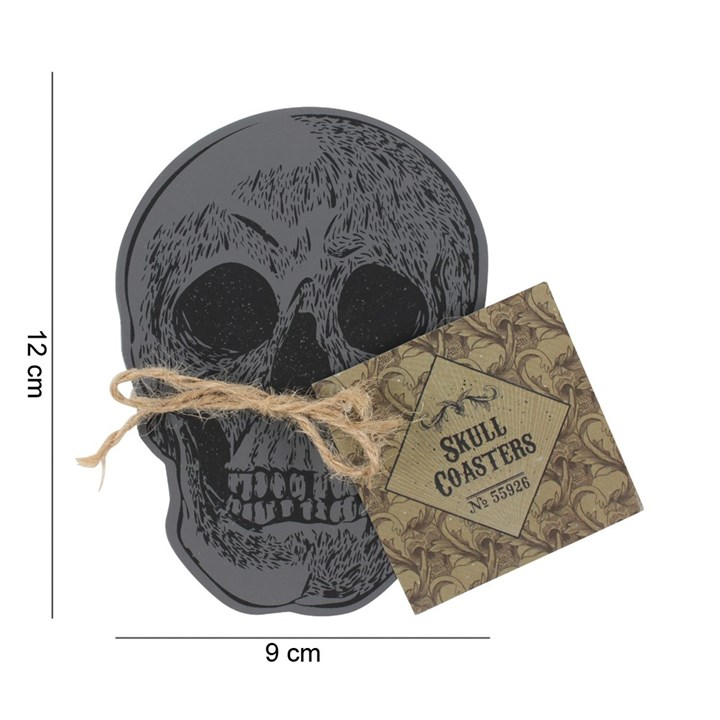 Set Of 4 Skull Coasters, image 5 of 5