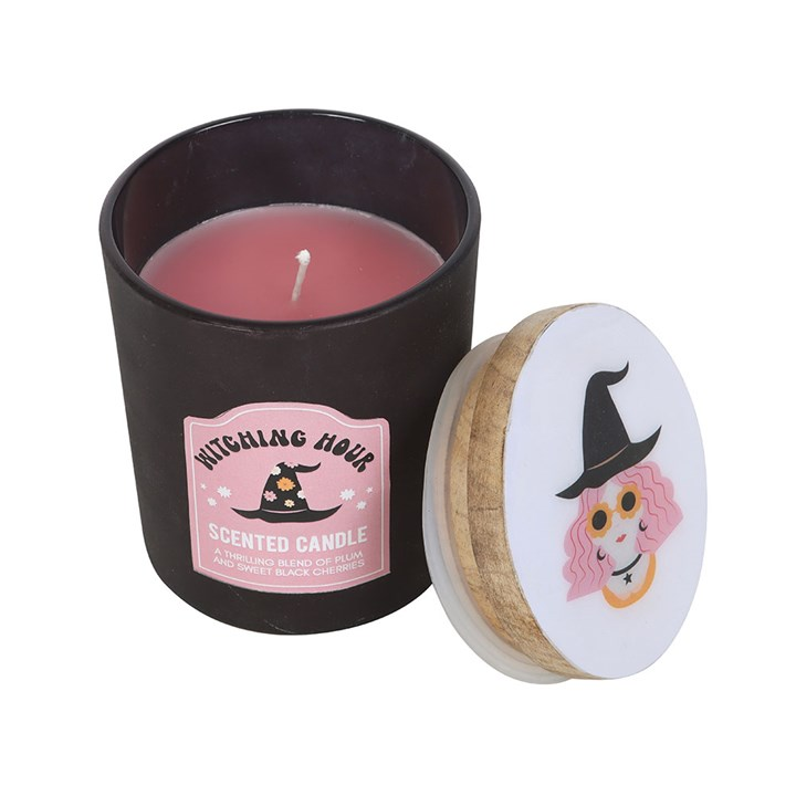 Witching Hour Plum and Black Cherry Candle, image 3 of 3