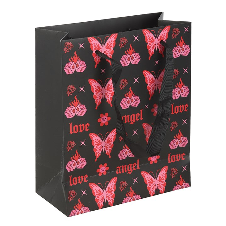 23cm Medium Flaming Butterfly Gift Bag, image 5 of 5