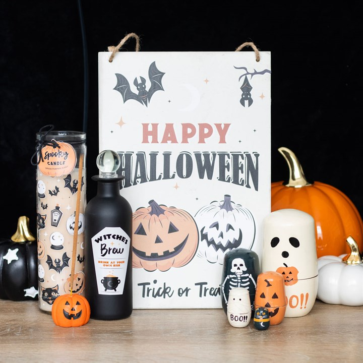 Decorative Witches Brew Glass Potion Bottle, image 5 of 5