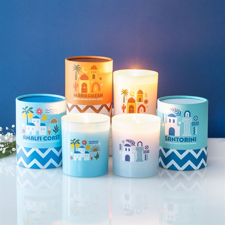 Santorini Coconut & Sea Salt Scented Candle, image 6 of 6