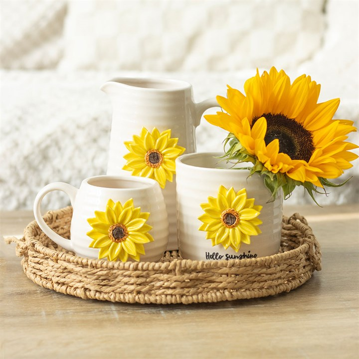Hello Sunshine Plant Pot with 3D Sunflower, image 6 of 6