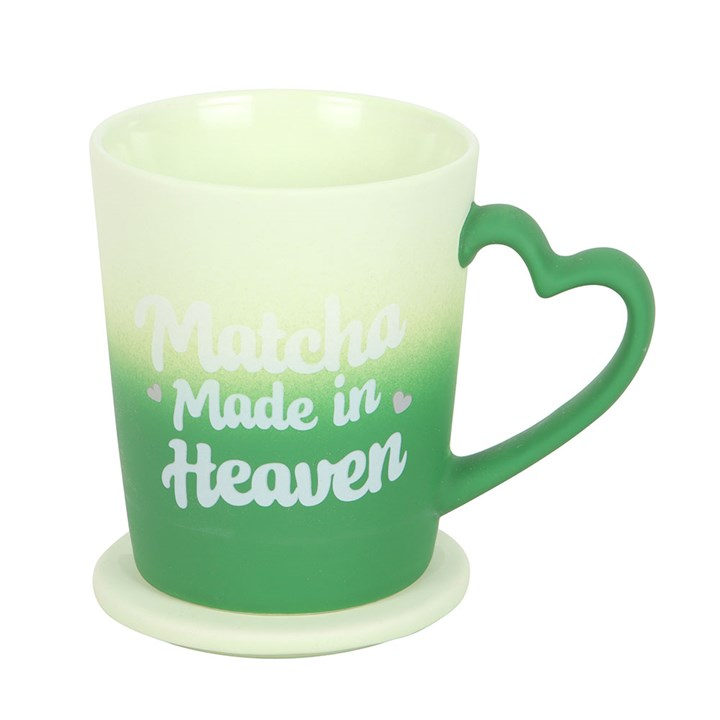 Matcha Made in Heaven Mug with Coaster Lid, image 4 of 4