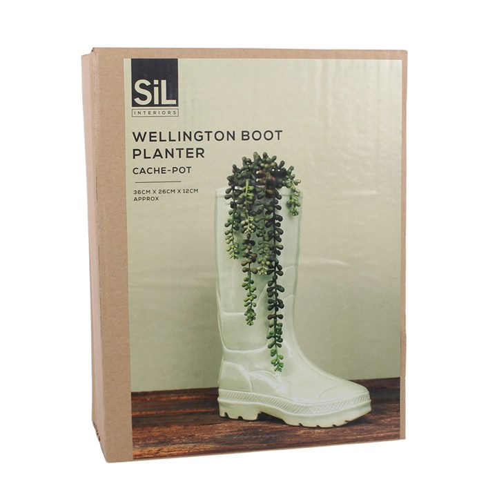36cm Welly Boot Planter, image 3 of 3