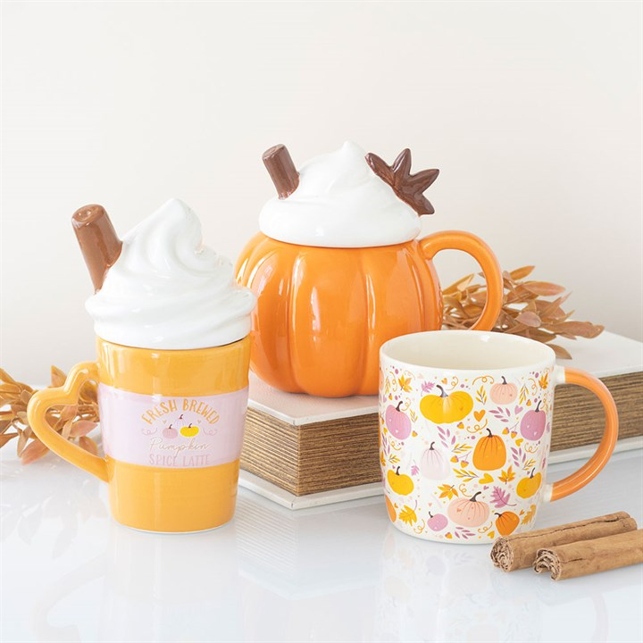 Fresh Brewed Pumpkin Spice Latte Lidded Mug, image 7 of 7