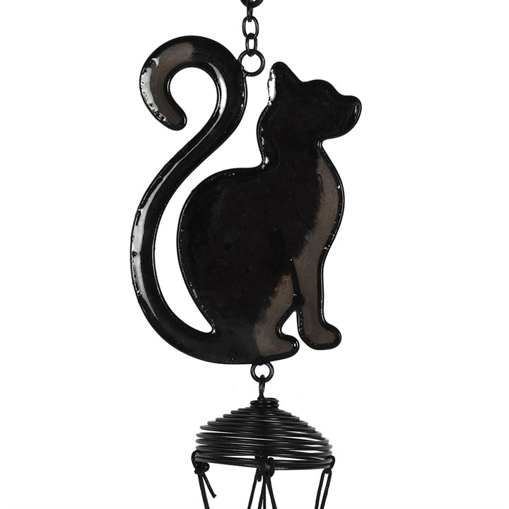 Black Cat Profile Windchime, image 2 of 2