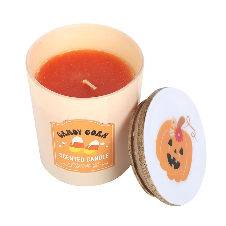 Candy Corn Vanilla and Butterscotch Candle, image 3 of 3