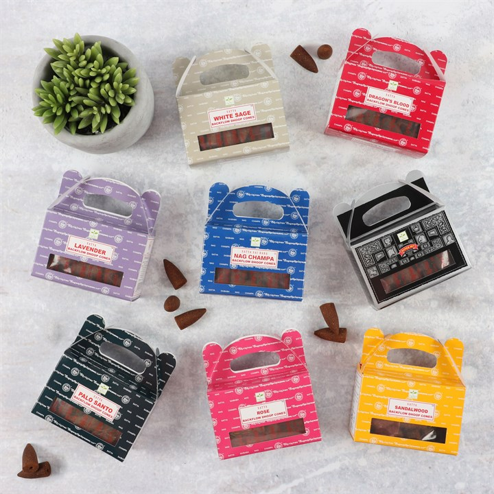 Set of 6 Packets of Satya Palo Santo Backflow Dhoop Cones, image 5 of 5