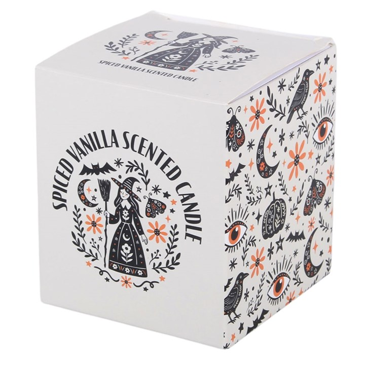 Frightful Folk Print Spiced Vanilla Scented Candle, image 5 of 5