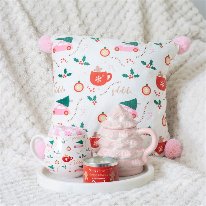 Pink Christmas Tree Shaped Mug, image 6 of 6