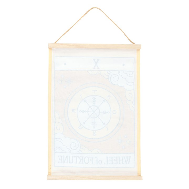 The Wheel of Fortune Vintage Tarot Wall Hanging, image 4 of 4