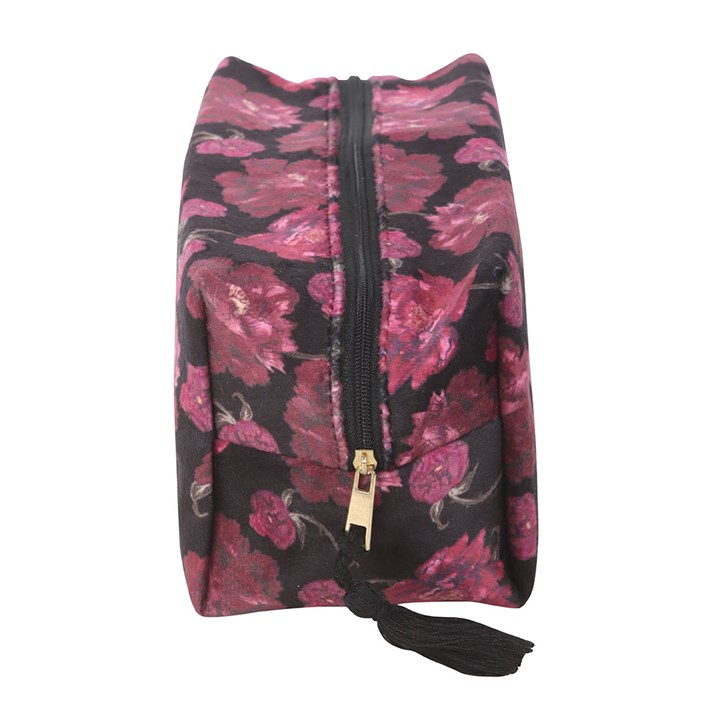 Dark Romance Floral Print Makeup Bag, image 4 of 4