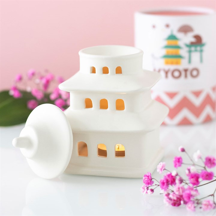 Pagoda Shaped Oil Burner and Wax Warmer, image 3 of 3