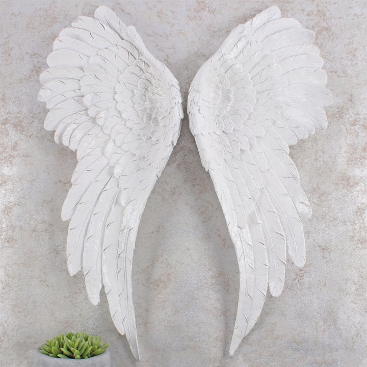 Pair of Large Glitter Angel Wings, image 3 of 3