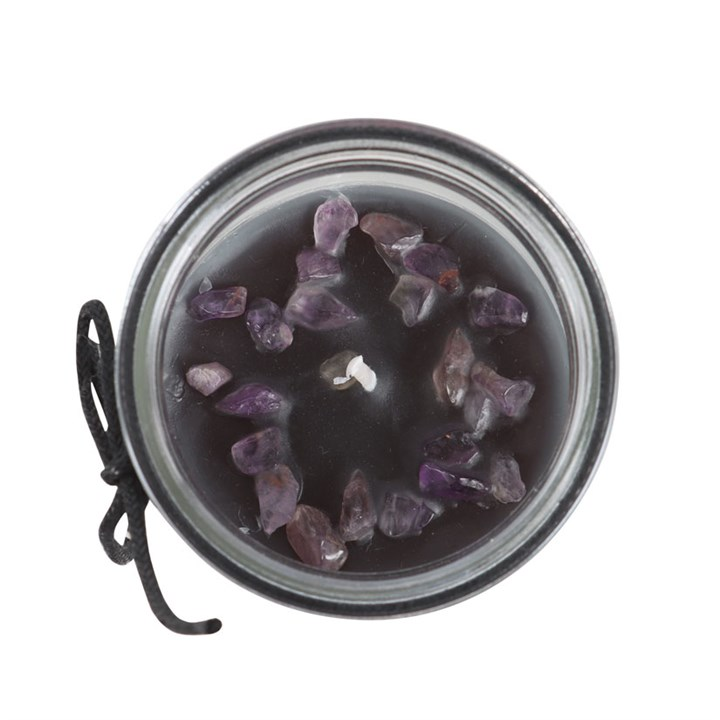 Crystal Witch Jasmine Tube Candle with Amethyst Chips, image 3 of 6