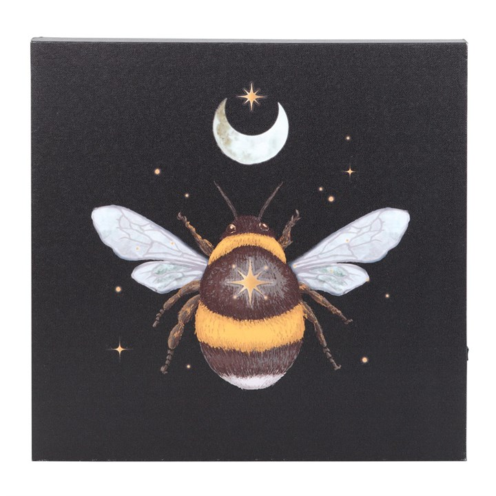 Forest Bee Light Up Canvas Plaque, image 3 of 5