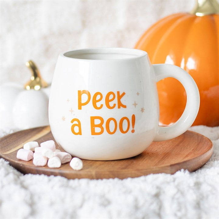 Peekaboo Ghost Rounded Mug, image 2 of 6