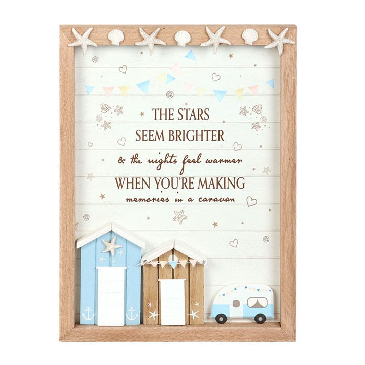 The Stars Seem Brighter 3D Shell Caravan Plaque, image 2 of 5