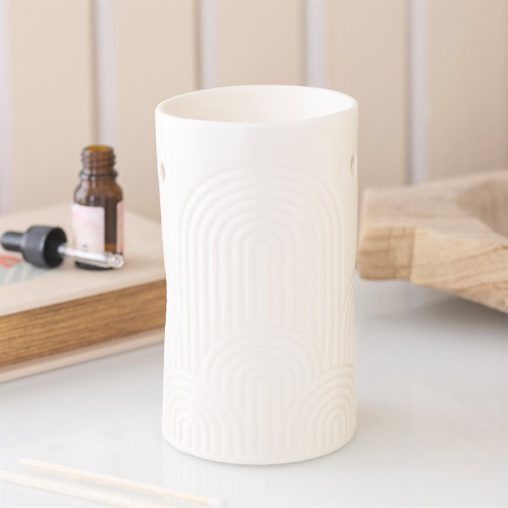 Embossed Arch Oil Burner and Wax Warmer, image 1 of 6