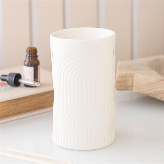 Embossed Arch Oil Burner and Wax Warmer, image 1 of 6