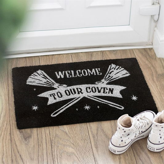 Black Welcome to Our Coven Doormat, image 1 of 3