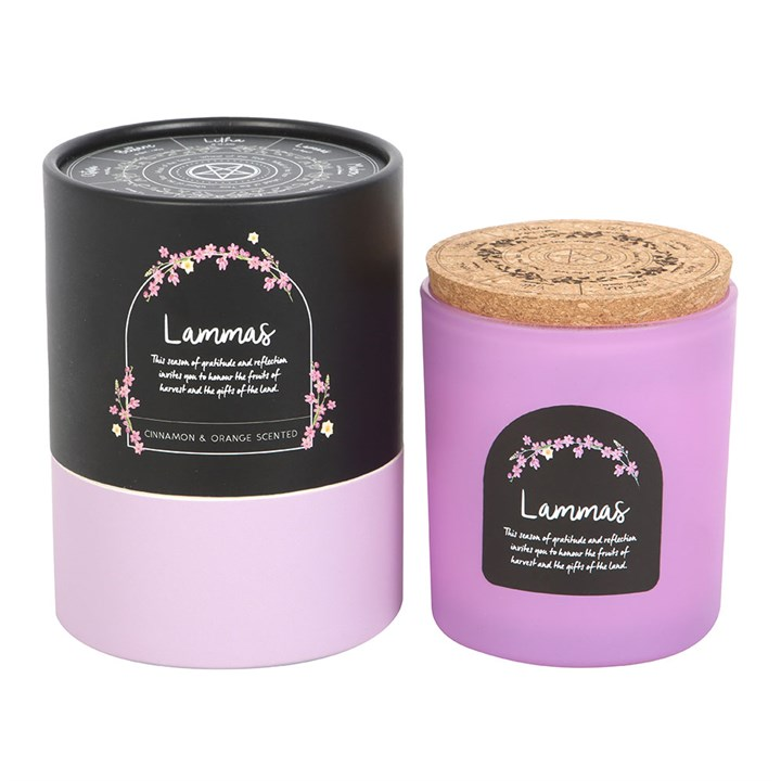 Lammas Cinnamon and Orange Wheel of the Year Candle, image 4 of 5
