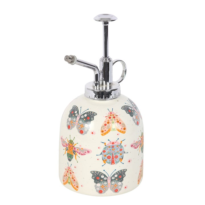 Floral Bug Print Ceramic Plant Mister, image 2 of 4