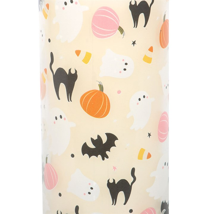 Sweet and Spooky Print Candy Corn Tube Candle, image 3 of 3