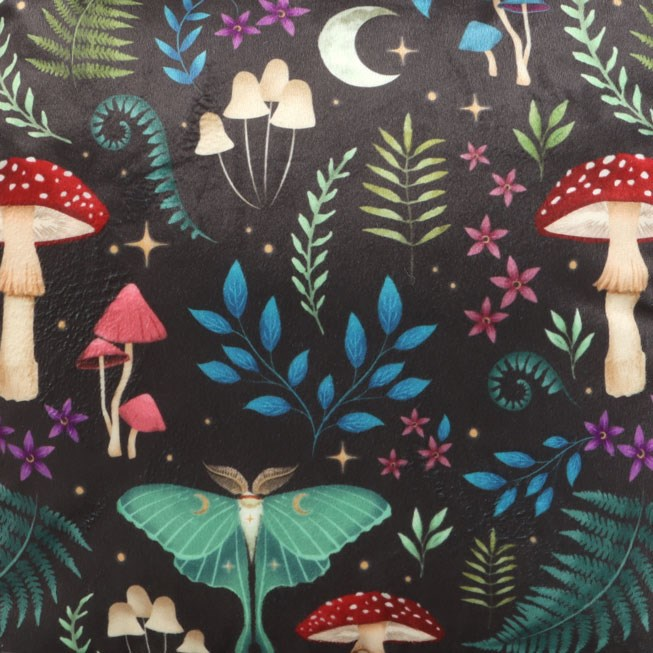Dark Forest Print Cushion, 35cm Square, image 3 of 3
