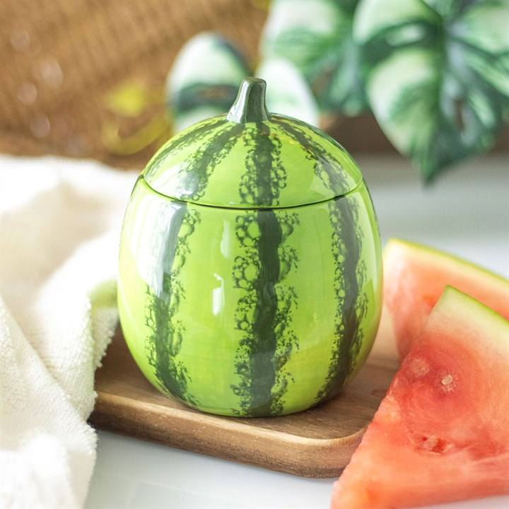 Watermelon Shaped Candle Jar, image 2 of 5