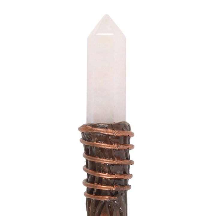 Thin Energy Clearing Aura Quartz Crystal Wand, image 3 of 4