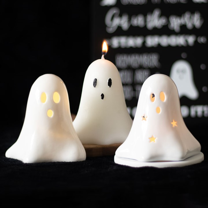 Unscented Ghost Candle, 10cm, image 6 of 6
