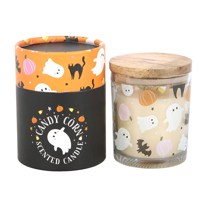 Sweet and Spooky Candy Corn Candle, image 2 of 4
